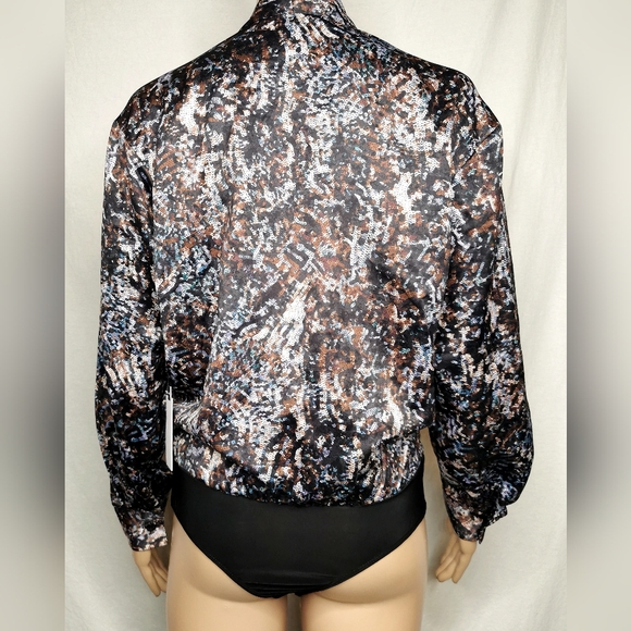 Last chance! NWT ASTR silky blouse bodysuit - Picture 3 of 5